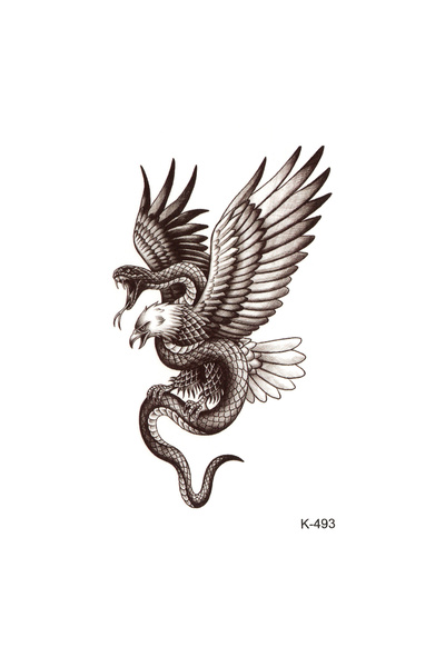 BP Tattoo Kartal ve Yılan Geçici Dövme