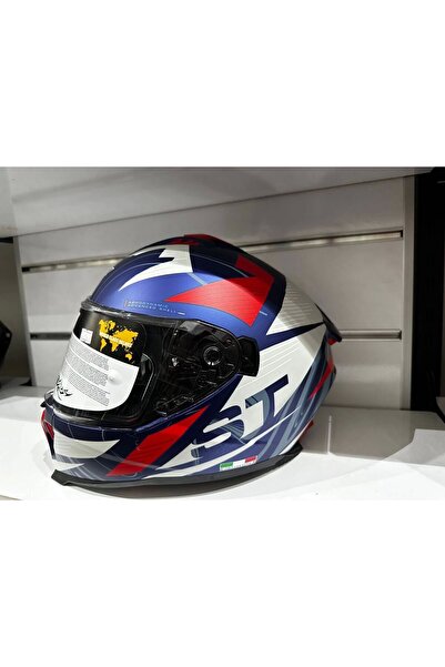 Sway KASK SWAY SW-865 ST BLUE/RED GÜNEŞ GÖZLÜKLÜ