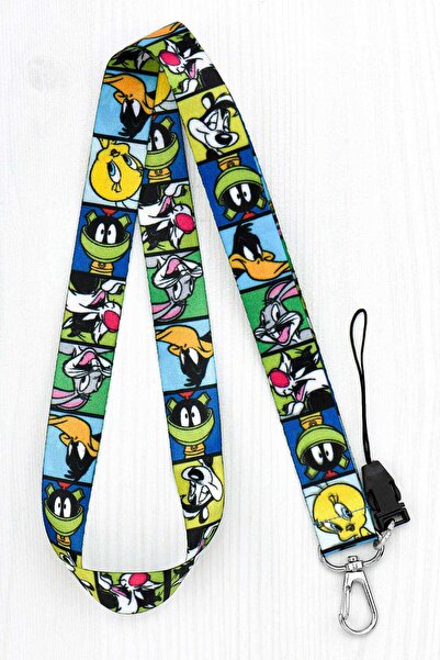 Apptakı Desenli Yaka Kartı Aksesuar Boyun Askı İpi Telefon Askısı LYN - ASK0116