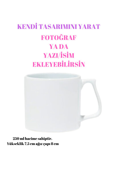 glowoow Kendi Tasarımını Yarat Kupa Bardak - Kişiye Özel Kupa Bardak , Hediye...