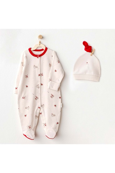 andywawa Baby Boy Romper Set Ecru