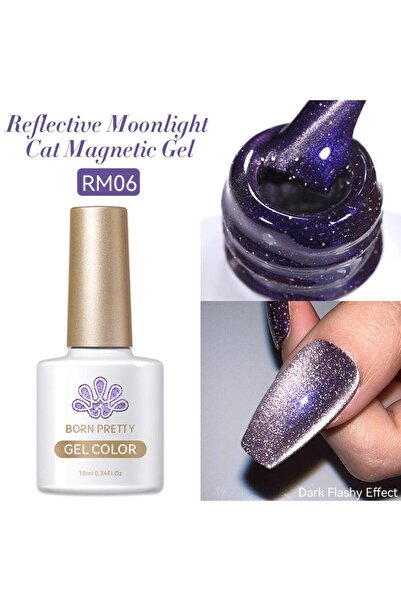 Born Pretty RM06 10ml Reflective Moonlight Cat Magnetic Kalıcı oje (57983)