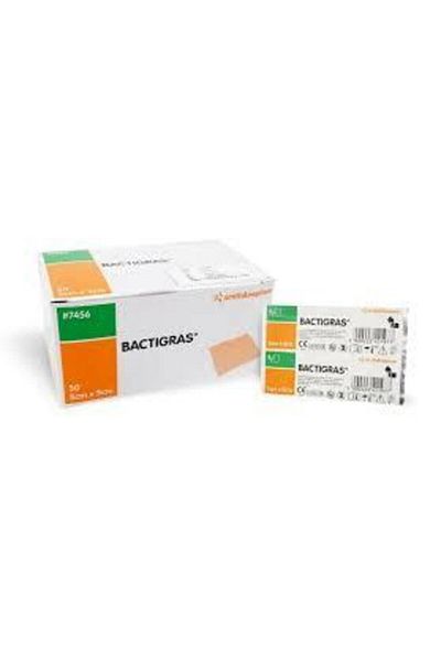 bactigras Wound Cover - 5cm X 5cm, 5 Pieces
