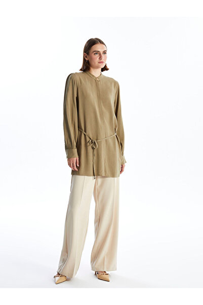 LC Waikiki Lw - Judge Collar Linen Blended Women's Tunic