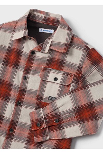 MAYORAL αγόρι καρό μακρυμάνικο πουκάμισο με επένδυση 4183