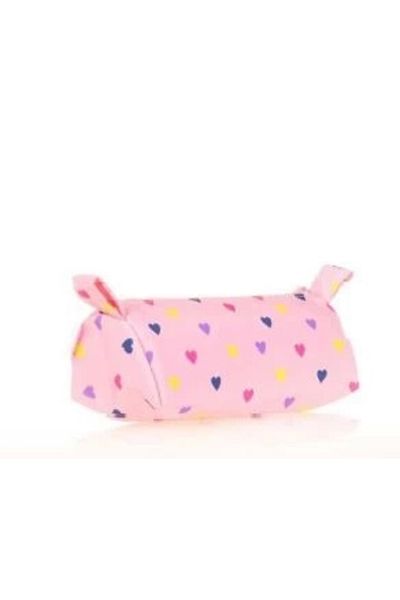 KAUKKO Pink Heart Hey Gir τσάντα μολυβιού για κορίτσια