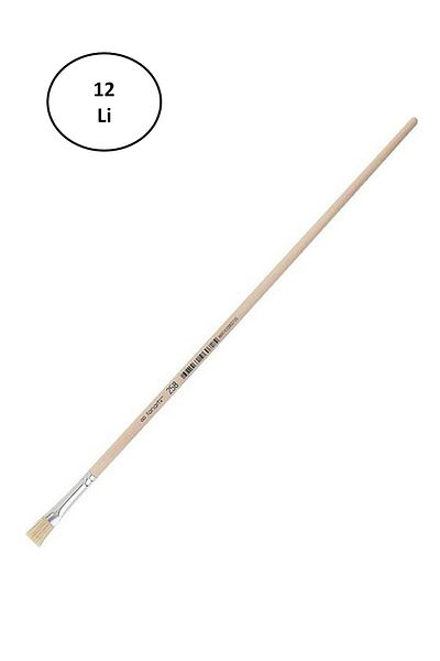costurera Fanart Academy Series 258 - Hard Bristle Flat Brush No 6, Set of 12