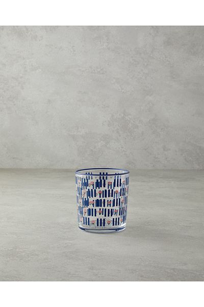 English Home Retro Garden Glass 2-Piece Glass Blue - Pink