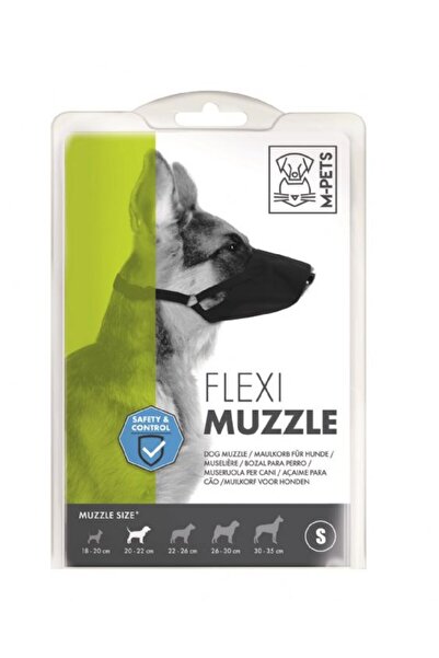 M-PETS Flexı Ayarlanabilir Bez Köpek Ağızlığı Small