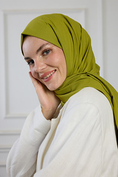 PURESCARFS Pure Pamuk Şal Yağ Yeşili