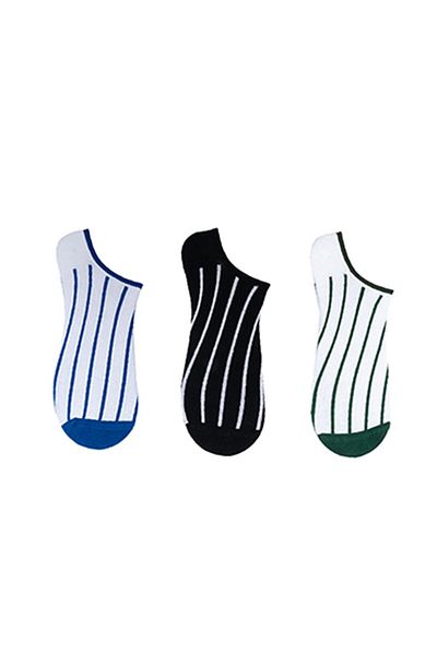The Socks Company 3 ζευγάρια ανδρικές αόρατες κάλτσες με μοτίβο ειδικό κουτί (150P)