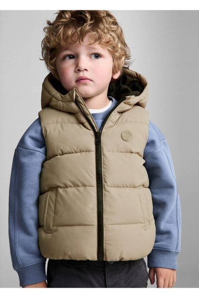 MANGO Baby Hooded quilted vest