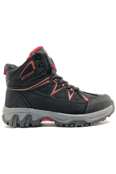 Kids Club Shoes Ruffon 2301 Outdoor Rubber Αντιολισθητική Ορθοπεδική Σόλα Παιδικές Μπότες ΚΟΚΚΙΝΟ