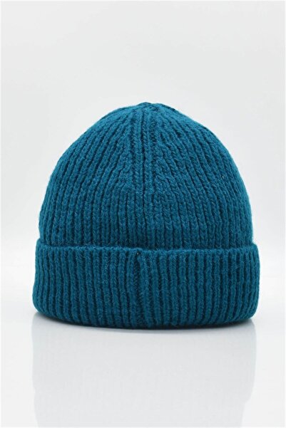 Külah Γυναικείο Μάλλινο Μπερέ Πετρόλ