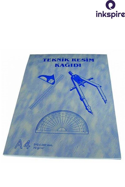 inkspire Letterhead Technical Drawing Notebook A4 30 Sheets Vertical Technical Drawing Notebook Survey Technical Drawing Paper 70 Gr