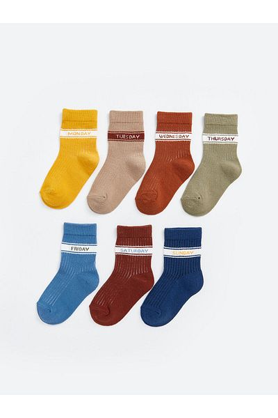 LC Waikiki Printed Baby Boy Socks 7 Pack (W4)