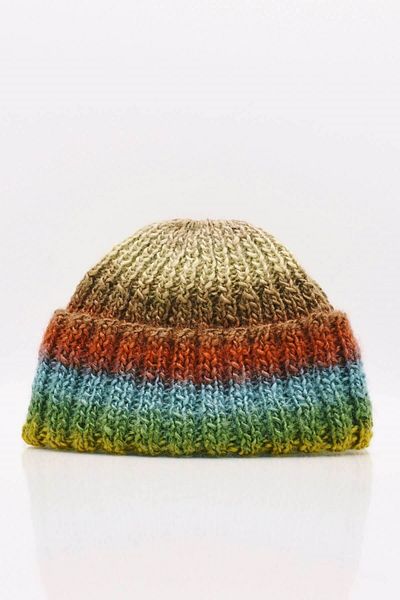 Külah Women's New Style Retro Hip-hop Docker Wool Beret Hand-Knitted Skullcap