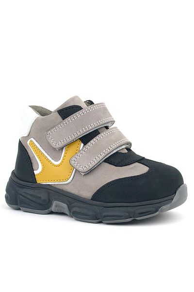 Rakerplus Genuine Leather Gray Black Baby Sports Boots