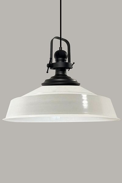 Bamyum White Black Retro Nobility Chandeliers - Single Lamp Pendant Lamp, Headboard Living Room Cafe Restaurant
