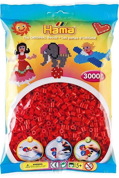 Hama Midi Beads 3,000 - Dark Red