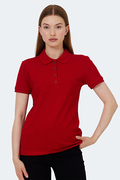 Slazenger Vera I Women's Polo Neck Red T-Shirt