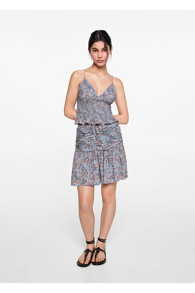 Mango Teen Μπλούζα με floral σχέδιο