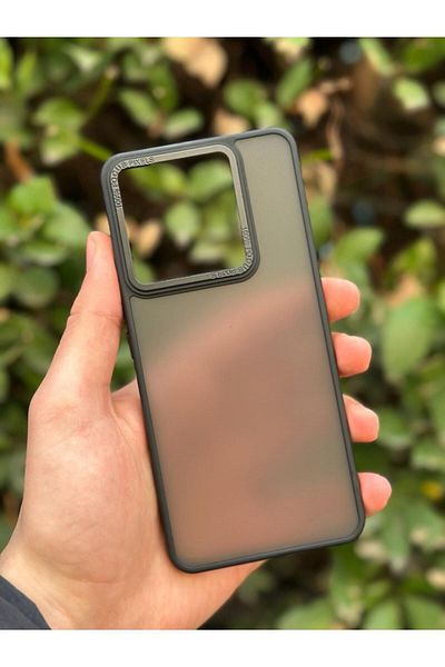 Vip Case Redmi Note 13 Pro 5g (في الخارج) زر خلفي شفاف متجمد وكاميرا حساسة بارزة صلبة غير لامعة بيتا