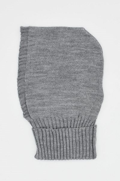 Külah Balaclava Women's Knitwear Snow Mask Beanie Neck Collar Gray