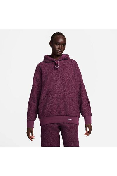 Nike burgundy hoodie women's on sale