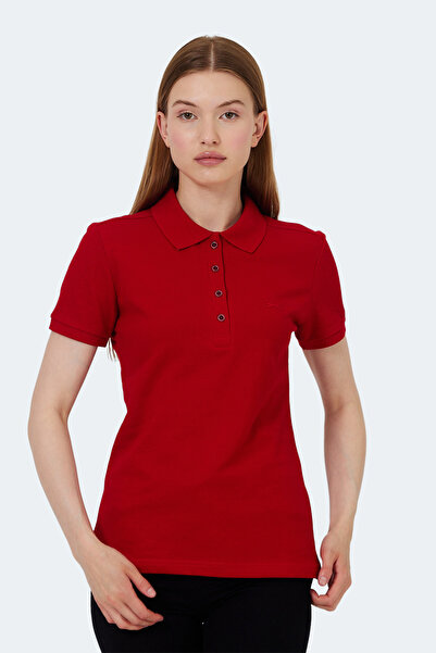 Slazenger Vera I Women's Polo Neck Red T-Shirt