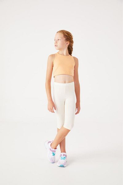 Almila Below the Knee - Girl's Cotton Elastane Capri 2006 School Leggings