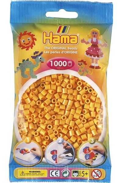 Hama 1,000 Midi Beads - Amber