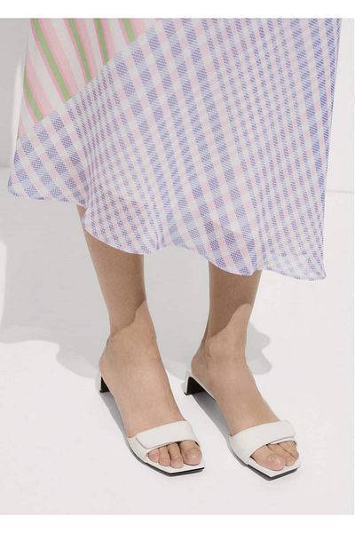 MANGO Woman SANDALE DIN PIELE CU TOC