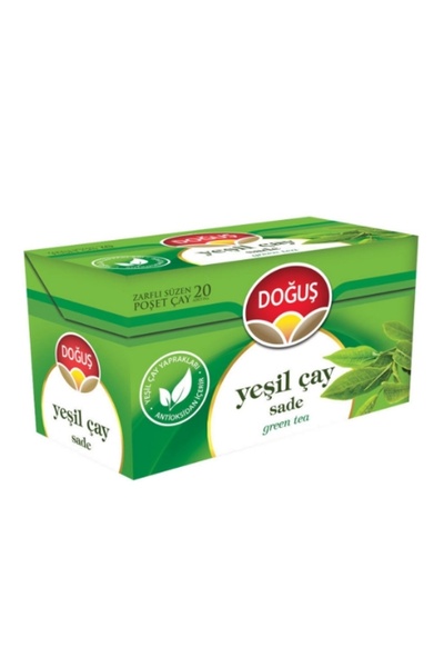 Doğuş Çay Doğuş شاي أخضر سادة 20 عبوة 35 جرام(شاي الأعشاب) (12 قطعة)