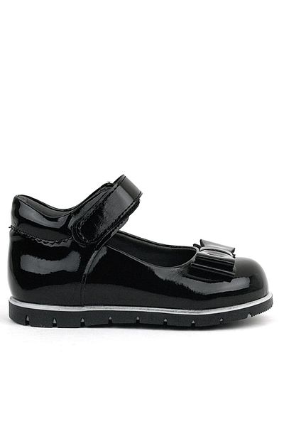 Rakerplus Black Patent Leather Bow Baby Girl Ballet Shoes