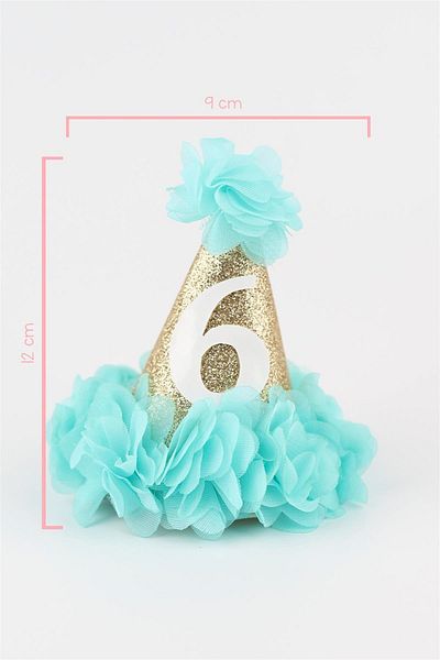 Le Mabelle Κούμπωμα με κλιπ γενεθλίων Mint 6 Years Funnel