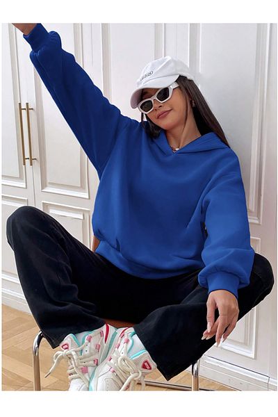halowear Πλεκτό υφασμάτινο φούτερ Unisex 2ip Raster Sax-Blue Challenge Bear