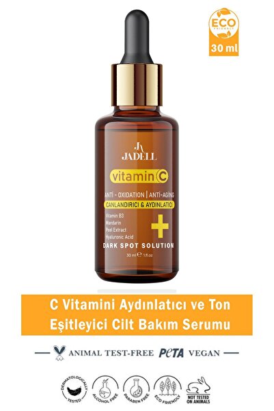 JADELL Vitamin C Hyaluronic Acid Canlandırıcı&aydınlatıcı Özellikli Yaşlanma Karşıtı Serum 30 ml