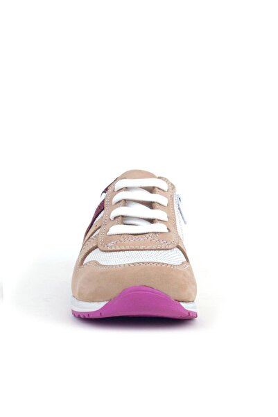 Rakerplus Genuine Leather Pink Fuchsia Sole Girls' Casual Sneakers