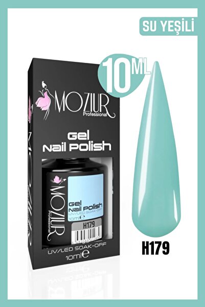 MOZIUR Kalıcı Oje Uv Led H179 (SU YEŞİLİ) 10ml