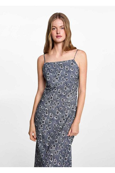 Mango Teen Gray Dress for Kids