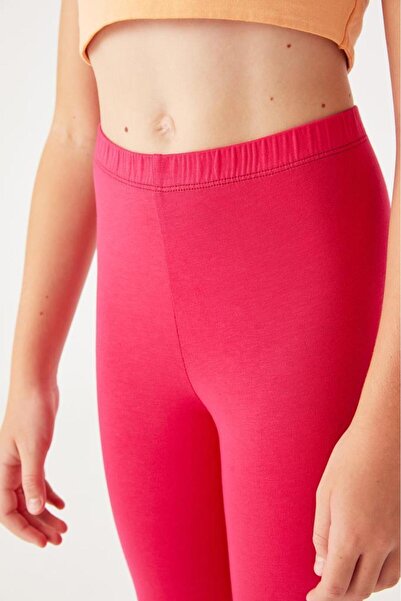 Almila Below the Knee - Girl's Cotton Elastane Capri 2006 School Leggings