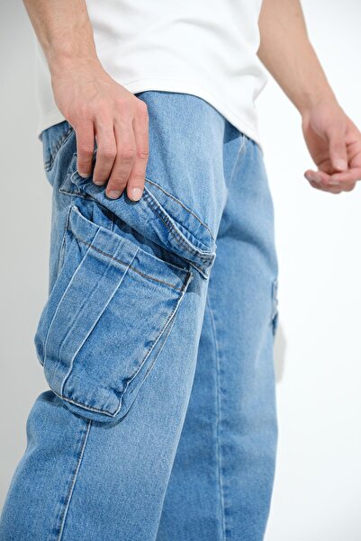 Oksit Τζιν παντελόνι Fierello Cargo Pocket Loose Fit Baggy Fit Τζιν