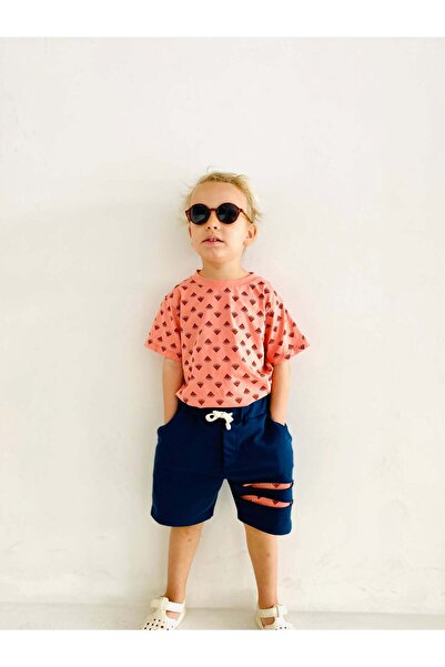 rg kidsstore Set dečjih šortsa u boji lubenice Štampano