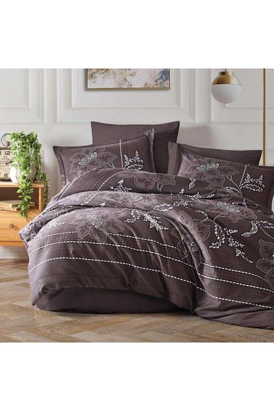 feifei Cotton Satin Double Nev Set Moya V1 Coffee