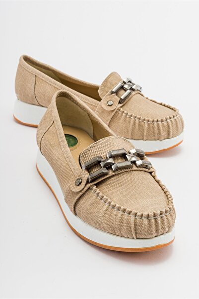 Ccway Ленени дънки с квадратни катарами и балерина