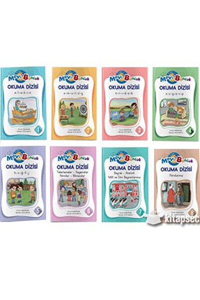 Evrensel İletişim Yayınları 1.sınıf Mavi Boncuk Elakin Okuma Dizisi 8 Kitap -...