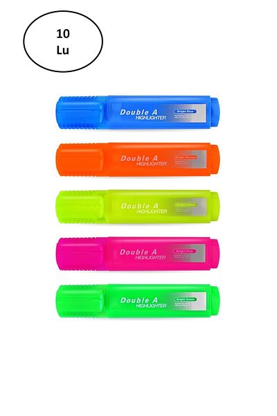 Rasanet Double A Highlighter Green 10 pcs