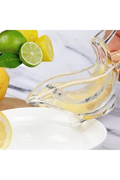 HB LİFE Practical Luxury Decorative Clear Acrylic Lemon Squeezer - 1 Piece