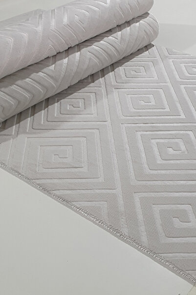 Babil Home Kaymaz Tabanlı Kesme Kabartmalı Salon Koridor Mutfak Halisi JLX505...
